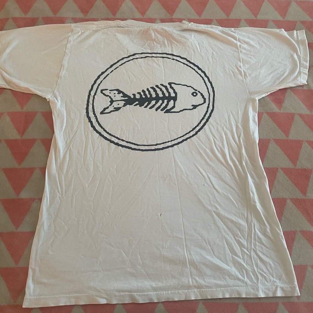 Vintage Fishbone 1989 World Tour White Tee Shirt Size Large
